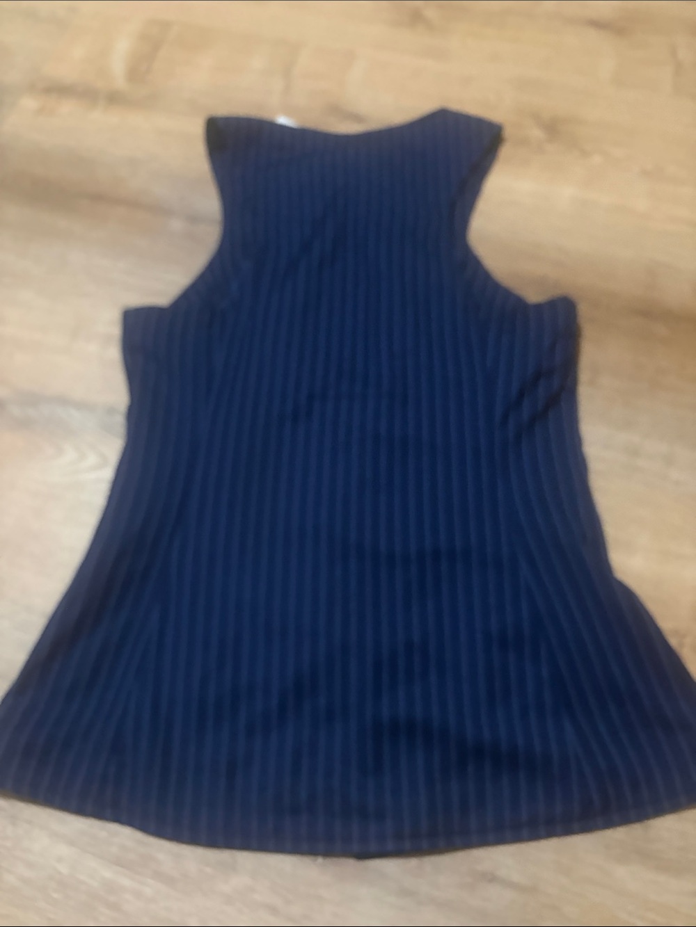 New Anthropologie Maeve Shrunken Vest Blue Small - Picture 5 of 5